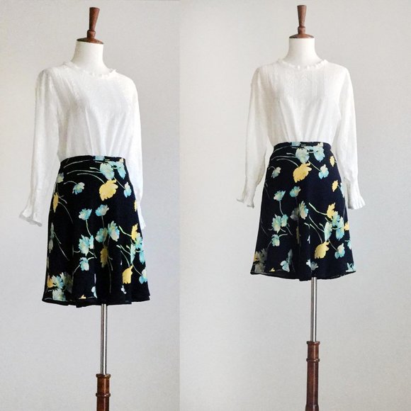 Vintage Ann Taylor Flouncy Floral Skirt - Picture 1 of 4
